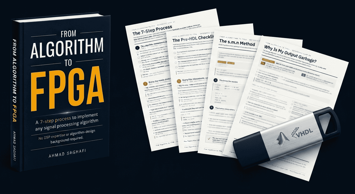 From Algorithm to FPGA — The Implementation Kit: book, printable cards, and project files on USB